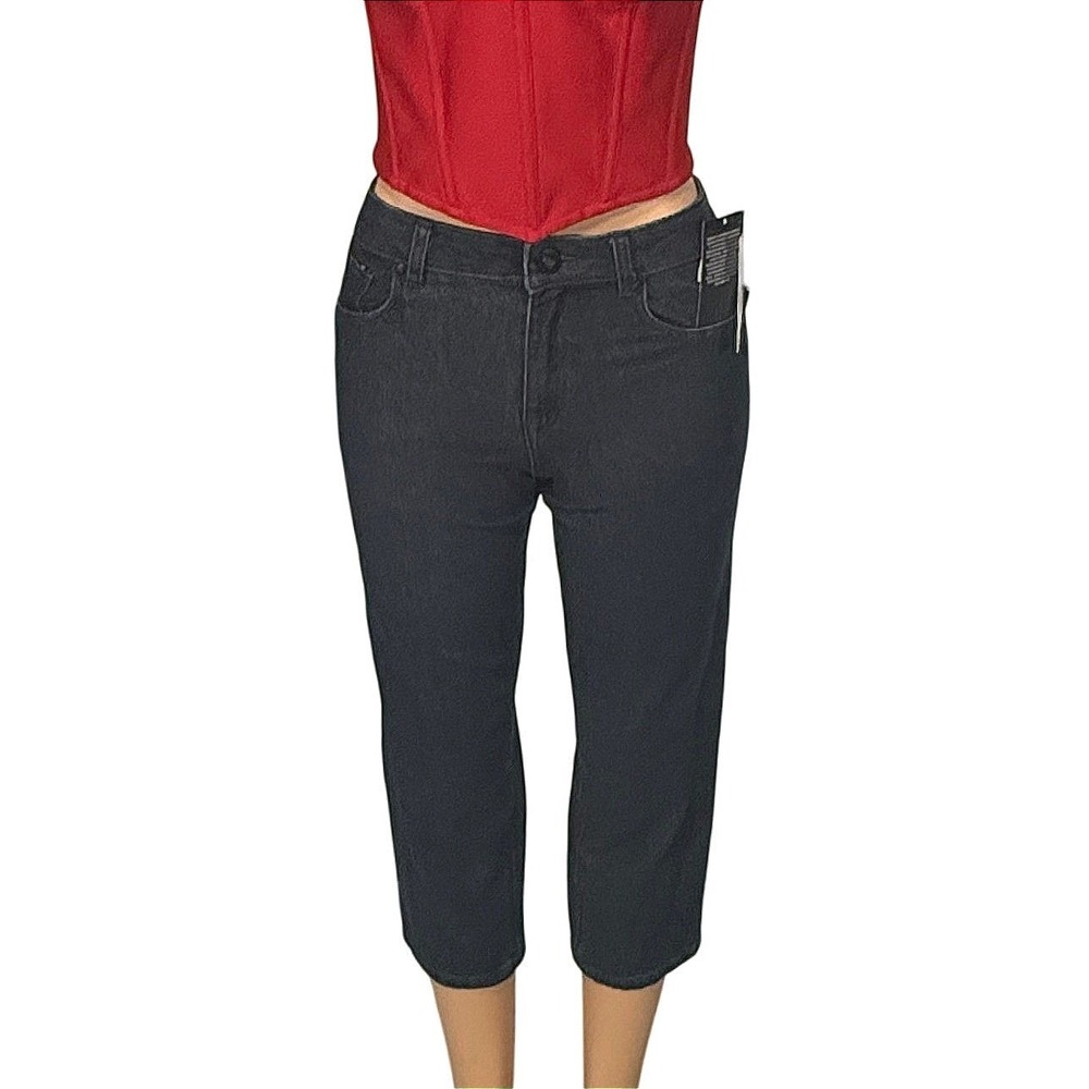 Volcom Modown Tapered Denim Jeans‎ Dark Wash Relaxed Fit Cropped Size 26 NEW